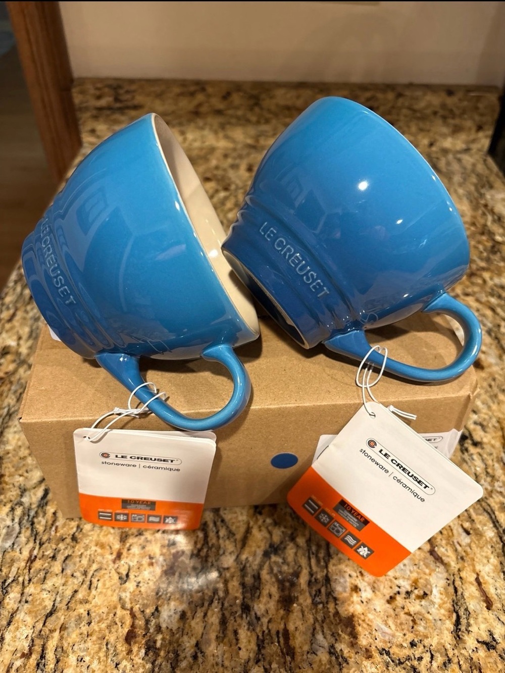 Le Creuset 400ml Giant Cappuccino Mug, set of 2, Marseille
